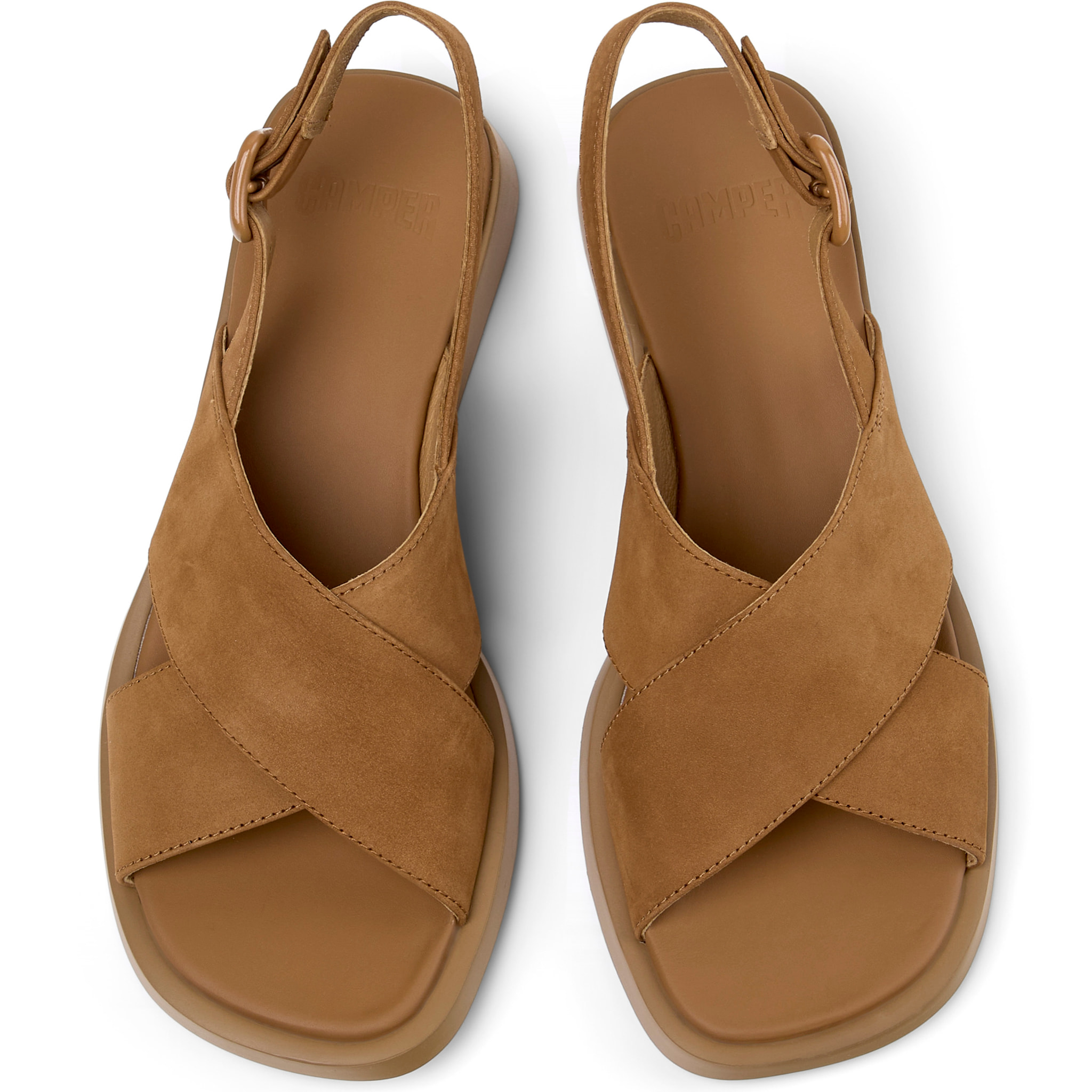 Sandalias - CAMPER Dana - Marron - Cuero nobuk