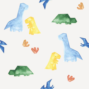 Papier peint dinos pop Intissé