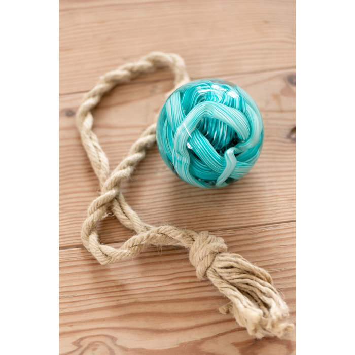 J-Line Presse-papier Balle - verre - turquoise - small