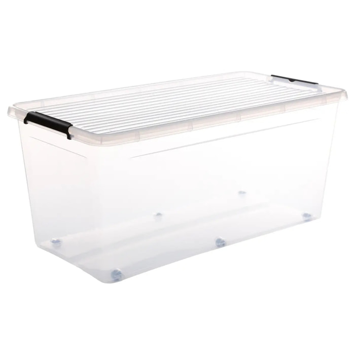 Boîte en plastique transparente 75L Clip N' Box