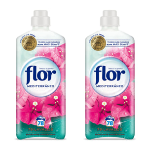 Flor Oceánico Suavizante Concentrado para la ropa 156 lavados (2 botellas x 78 dosis)