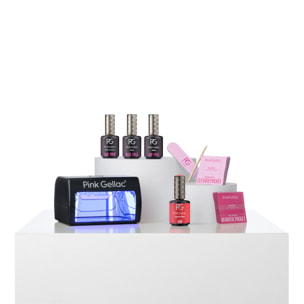 Kit de manucure avec lampe UV LED noir