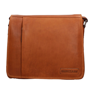 Borsa a tracolla  da uomo In Vera pelle Made in Italy 32x28x10 cm