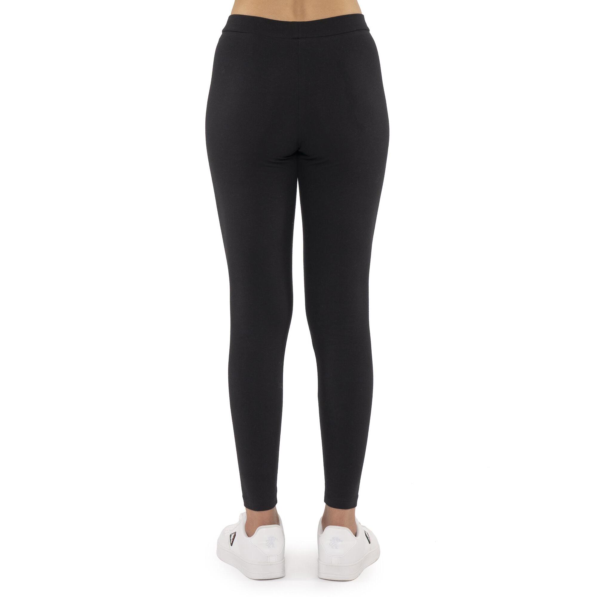 Leggings donna in cotone elasticizzato, logo piccolo Leone 1947 Never Without