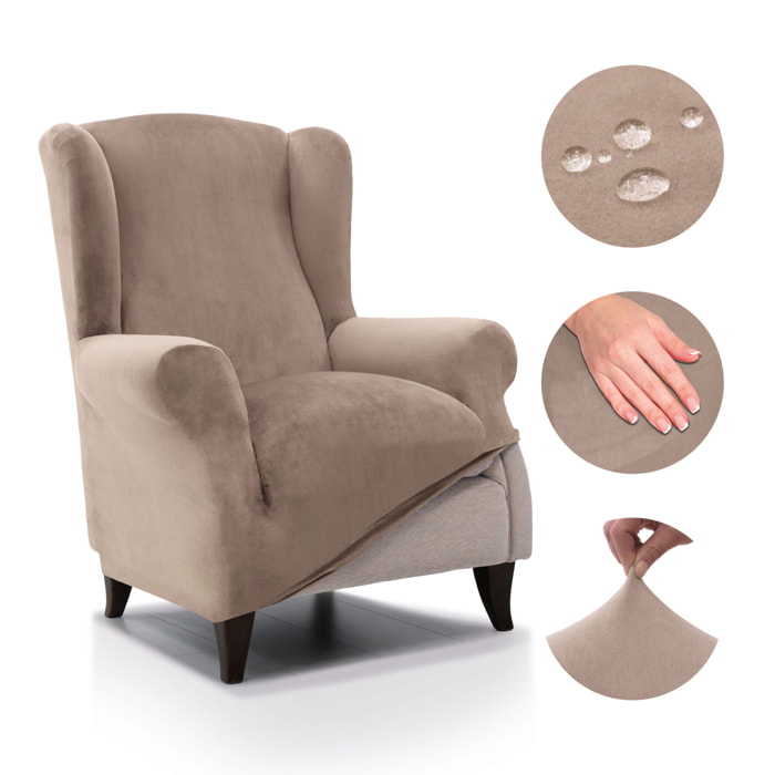 Funda TERCIOPELO ANTIMANCHAS Multi elástica para OREJERO modelo VERONICA