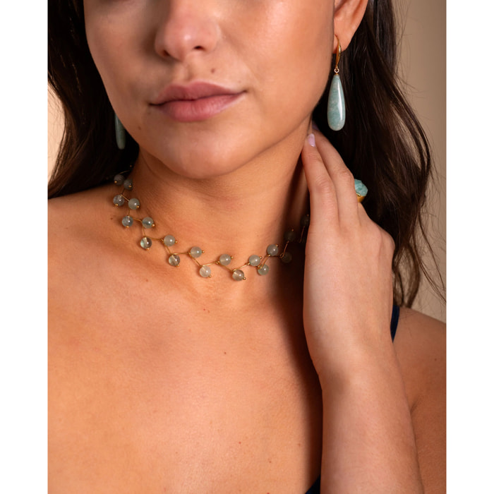 Collar con piedras naturales.