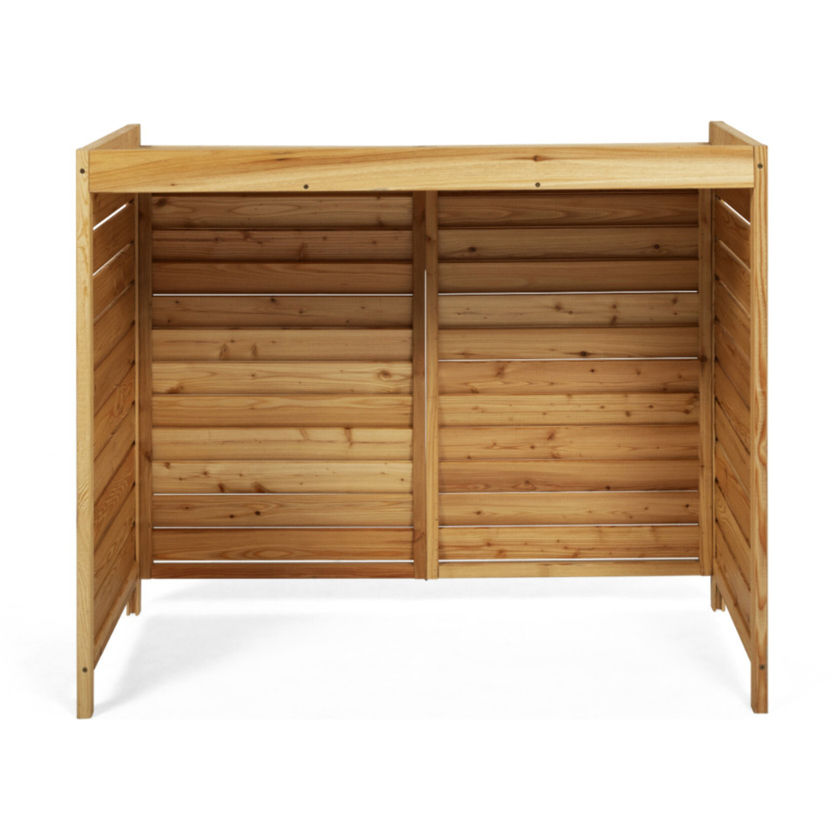 Cache clim extérieur en bois