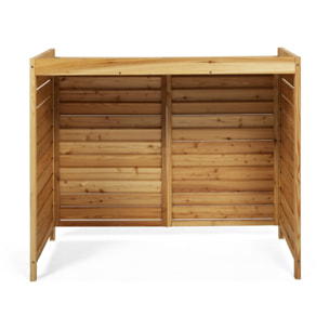 Cache clim extérieur en bois