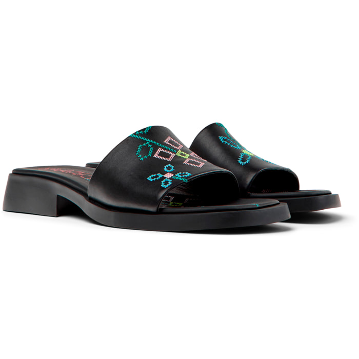 Sandalias - CAMPER Dana Twins - Negro - Cuero liso