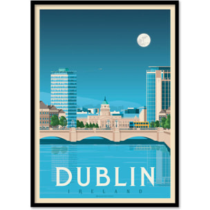 Affiche - Dublin - Olahoop Travel Posters