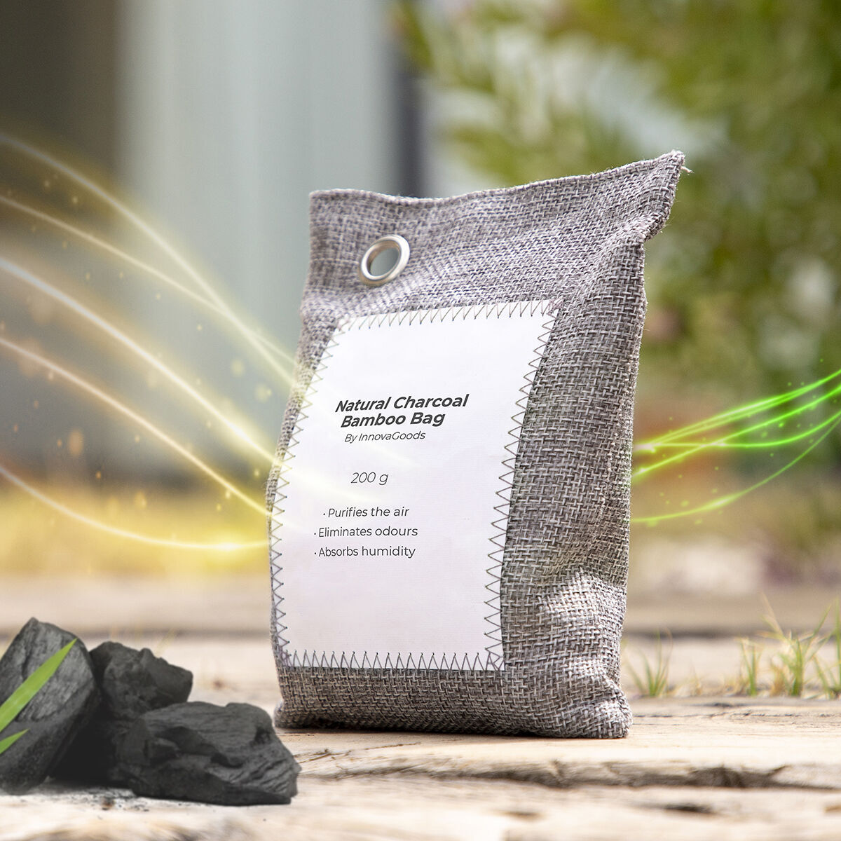 Set di Sacchetti per Purificare l'Aria con Carbone Attivo Bacoal InnovaGoods (pacco da 2)