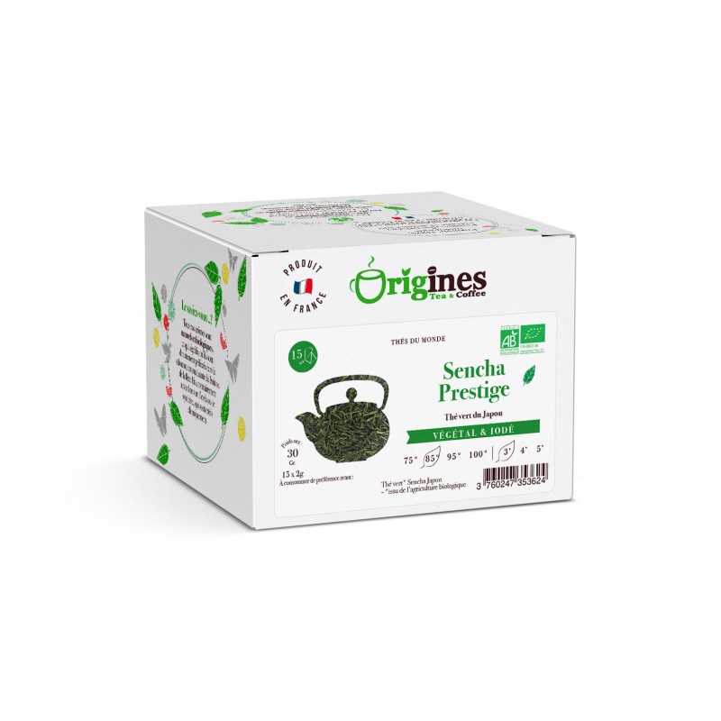 Sencha Prestige - Thé Vert Bio du Japon - Infusettes 15x2g