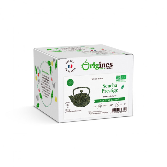 Sencha Prestige - Thé Vert Bio du Japon - Infusettes 15x2g