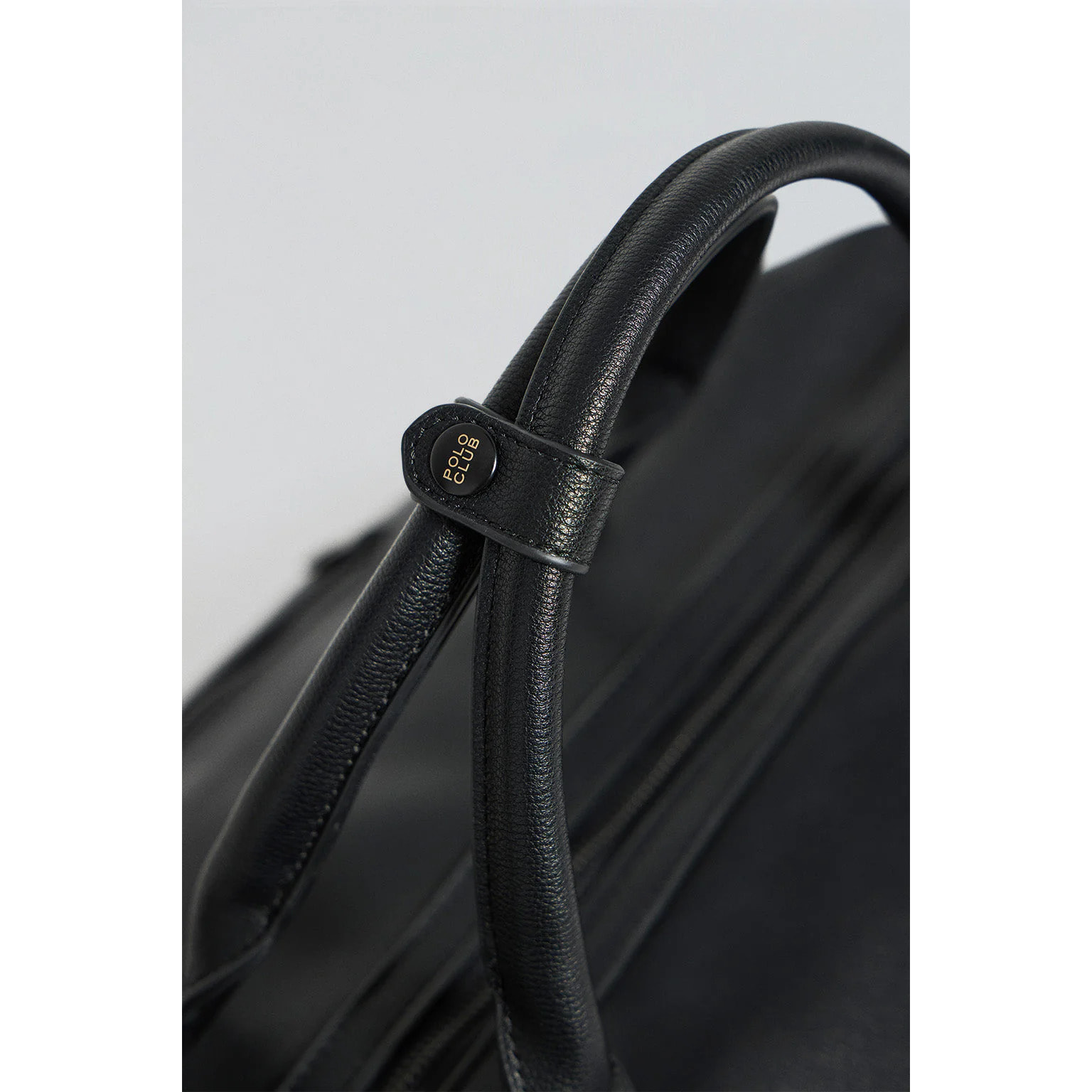 Borsa nera Kent con cerniera e dettagli Polo Club