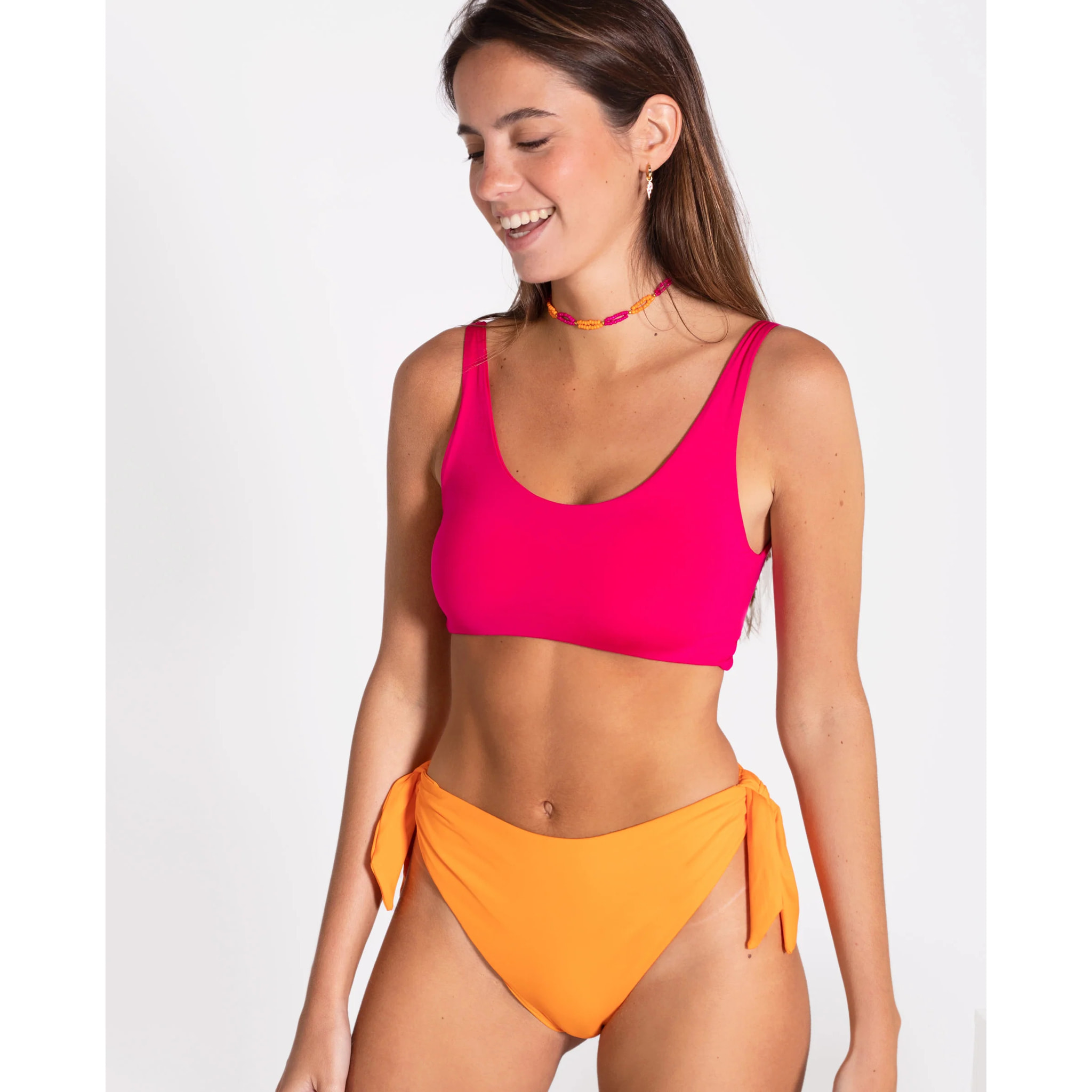 Bañador de mujer multiposición bicolor