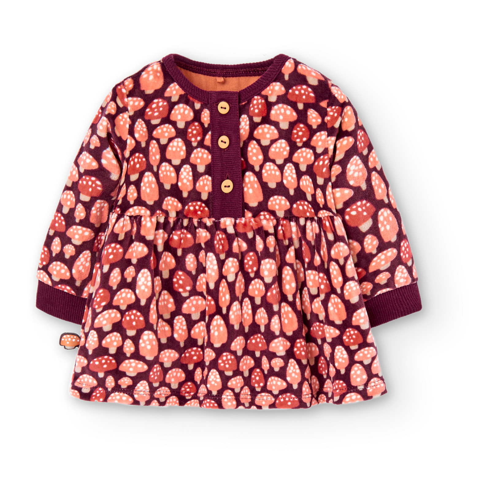 Vestido terciopelo de bebé niña -BCI