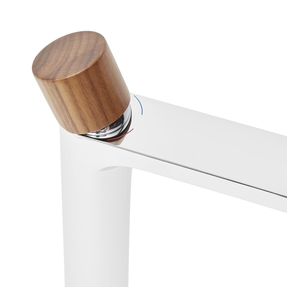 Mitigeur lavabo haut SAT Fusion à levier bois foncé (SATBSFU285DT)