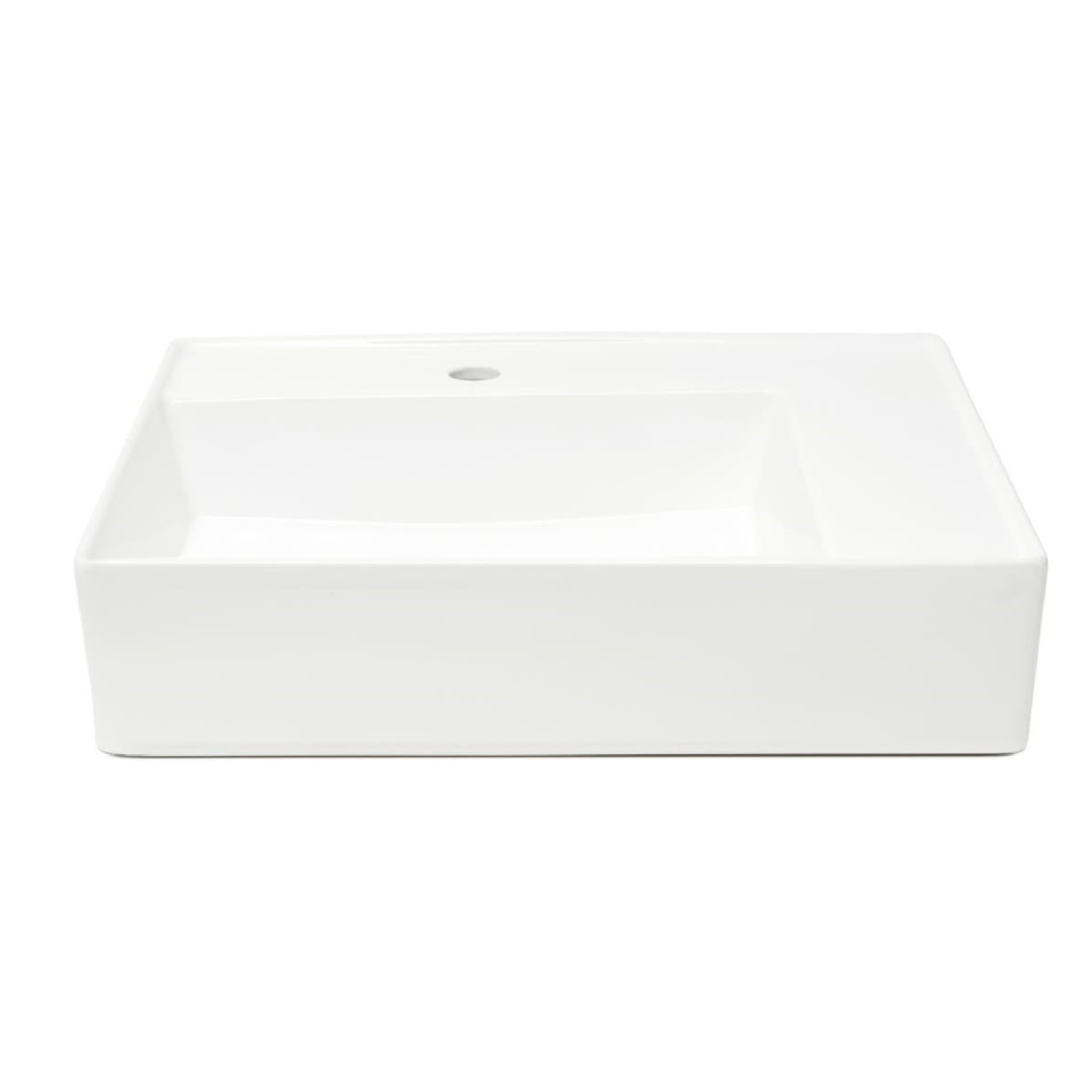Lavabo SAT Cube Way 60x46 cm avec trou pour robinet au centre SATCW6046P