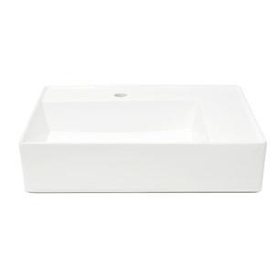 Lavabo SAT Cube Way 60x46 cm avec trou pour robinet au centre SATCW6046P
