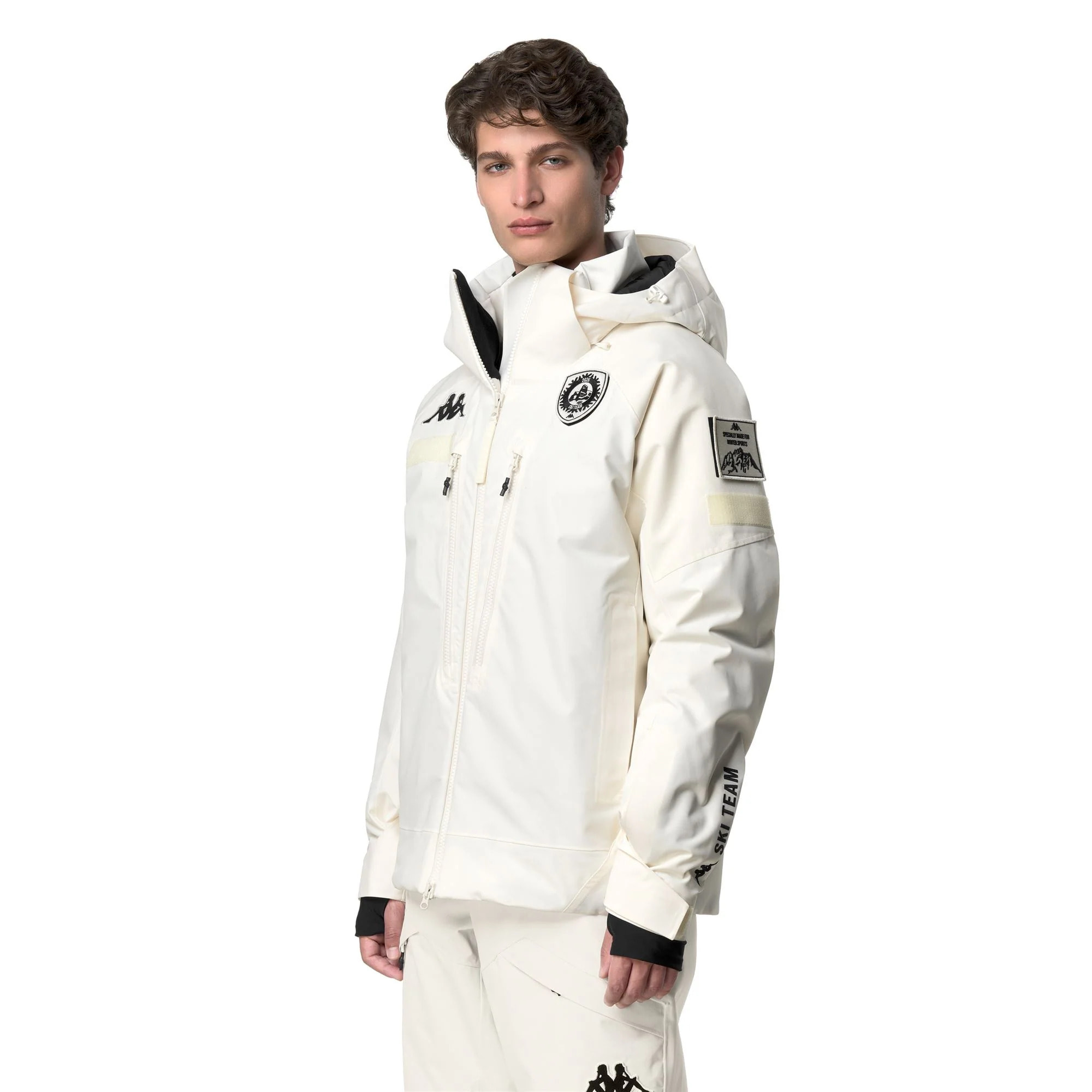 Kappa - Giacche Uomo Donna Bianco - 6Cento 602C Premium