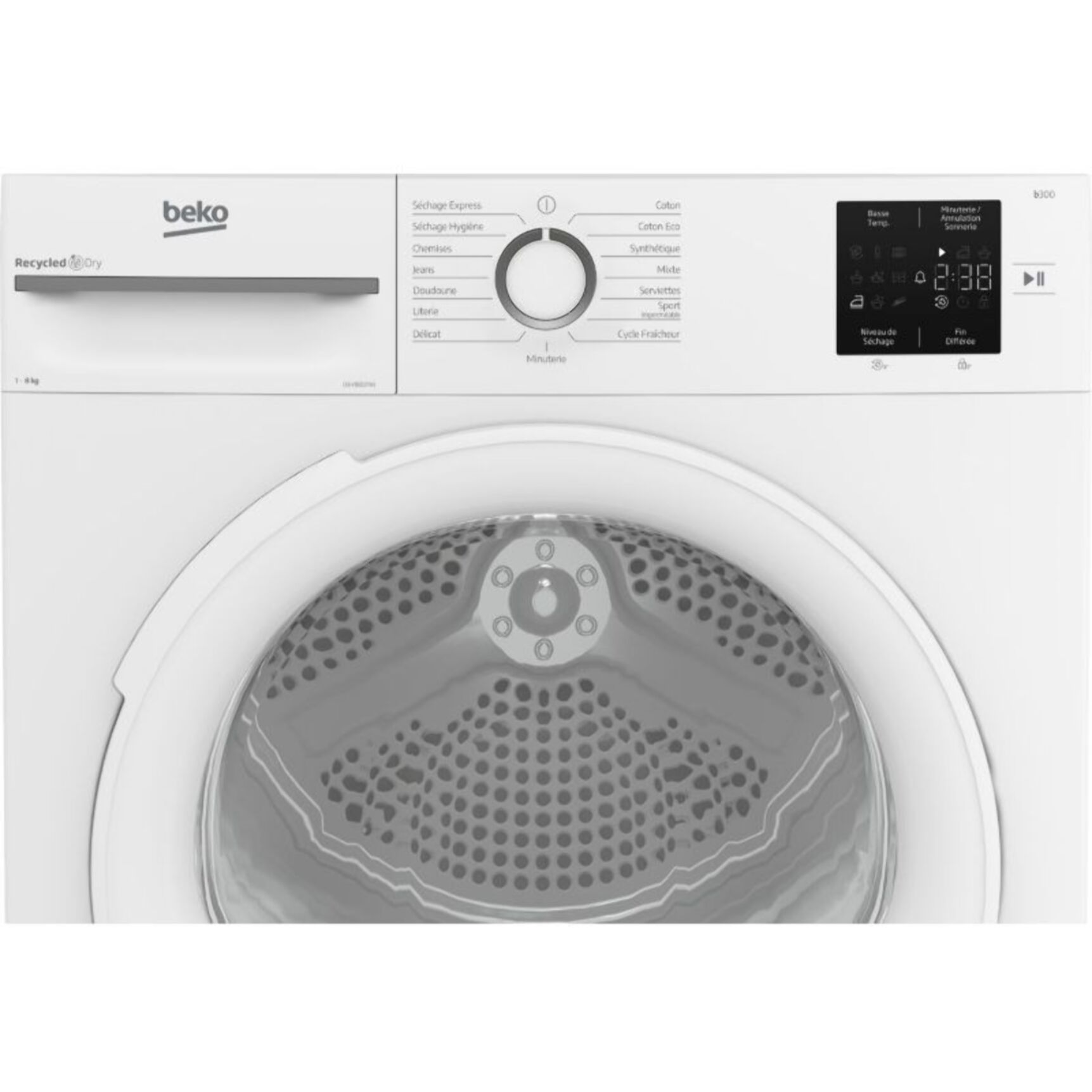 Sèche linge pompe à chaleur BEKO D3H18D01W