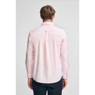 Camicia rosa regular fit con logo Rigby Go