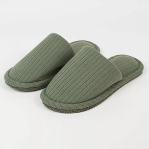 Zapatillas Canale Raya Ancha Verde Cacería