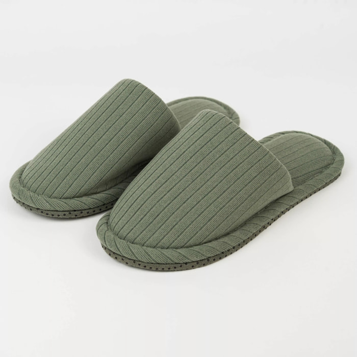 Zapatillas Canale Raya Ancha Verde Cacería
