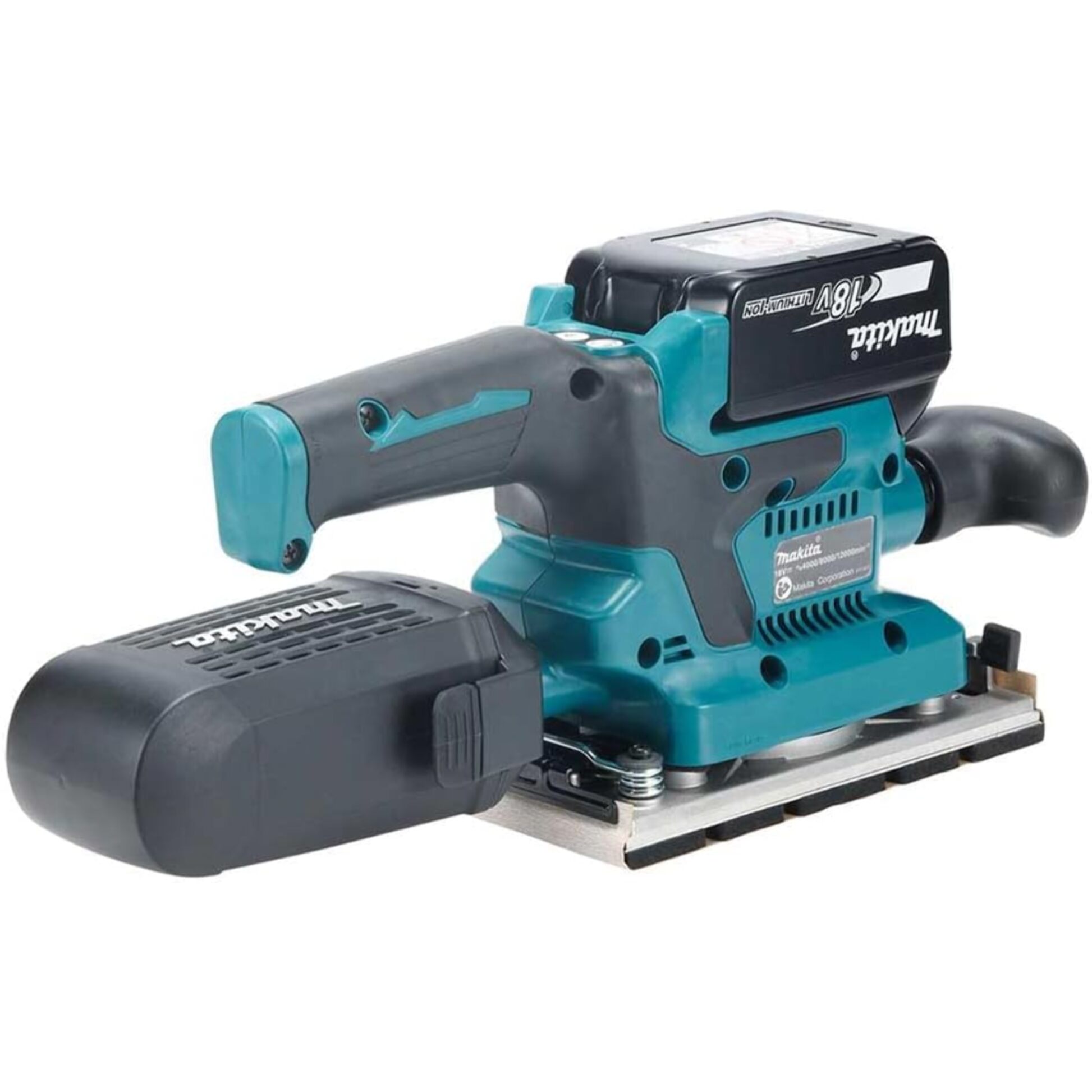 Ponceuse vibrante 18V LXT ® - MAKITA - avec 2 batteries 18V 5Ah - chargeur - MAKPAC - DBO382RTJ