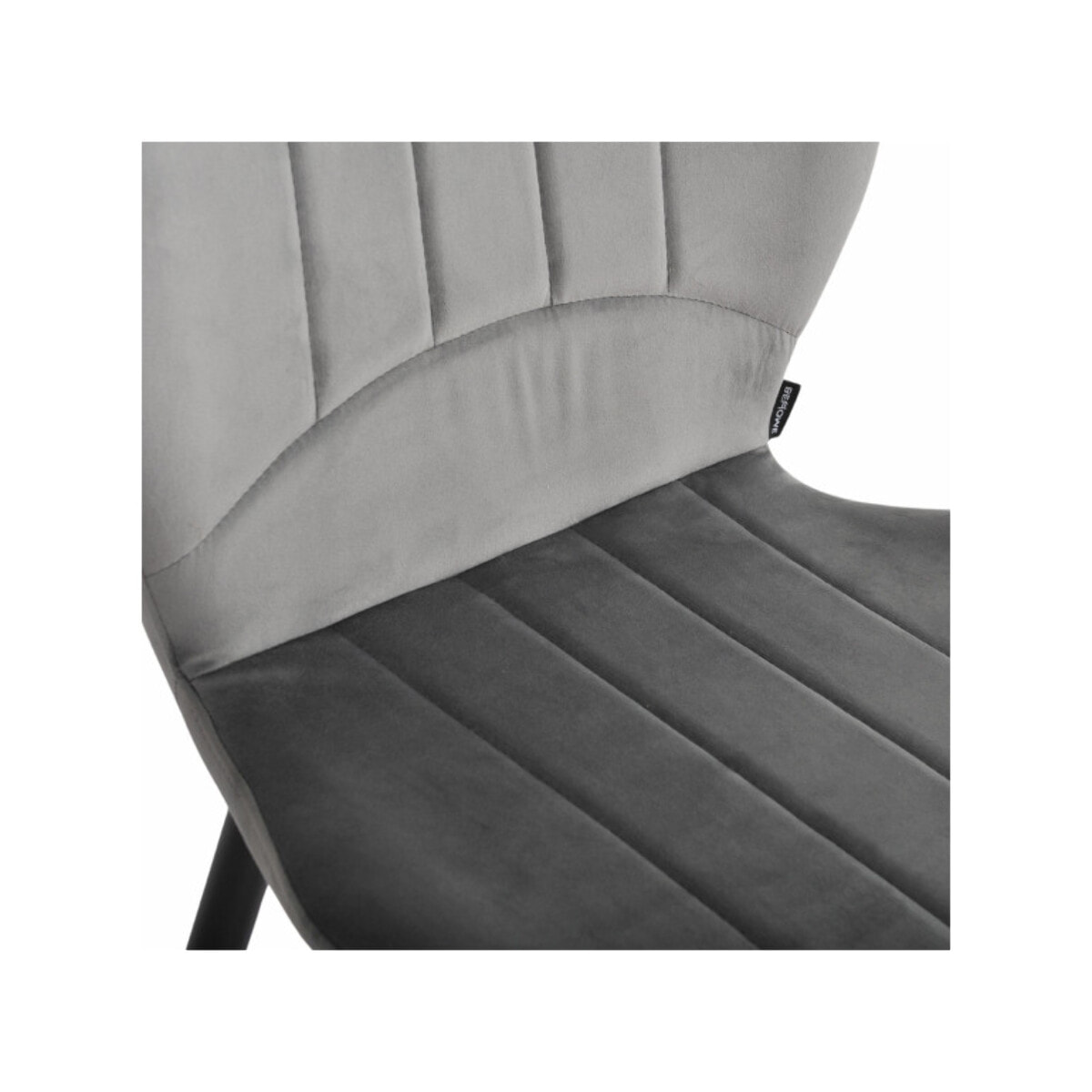 Chaise de bar en velours avec pieds en métal noir - FAUSTINE 2