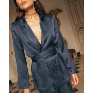 Blazer de traje de mujer con fajín