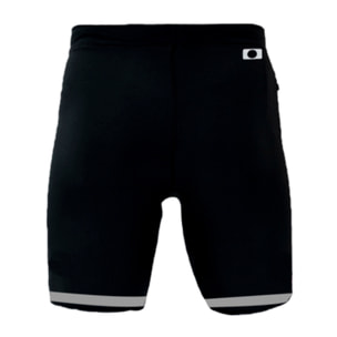 MALLAS DE COMPRESIÓN RUNNING PARA MUJER DE LARGO CORTO BLUEBALL EN NEGRO CON BLANCO