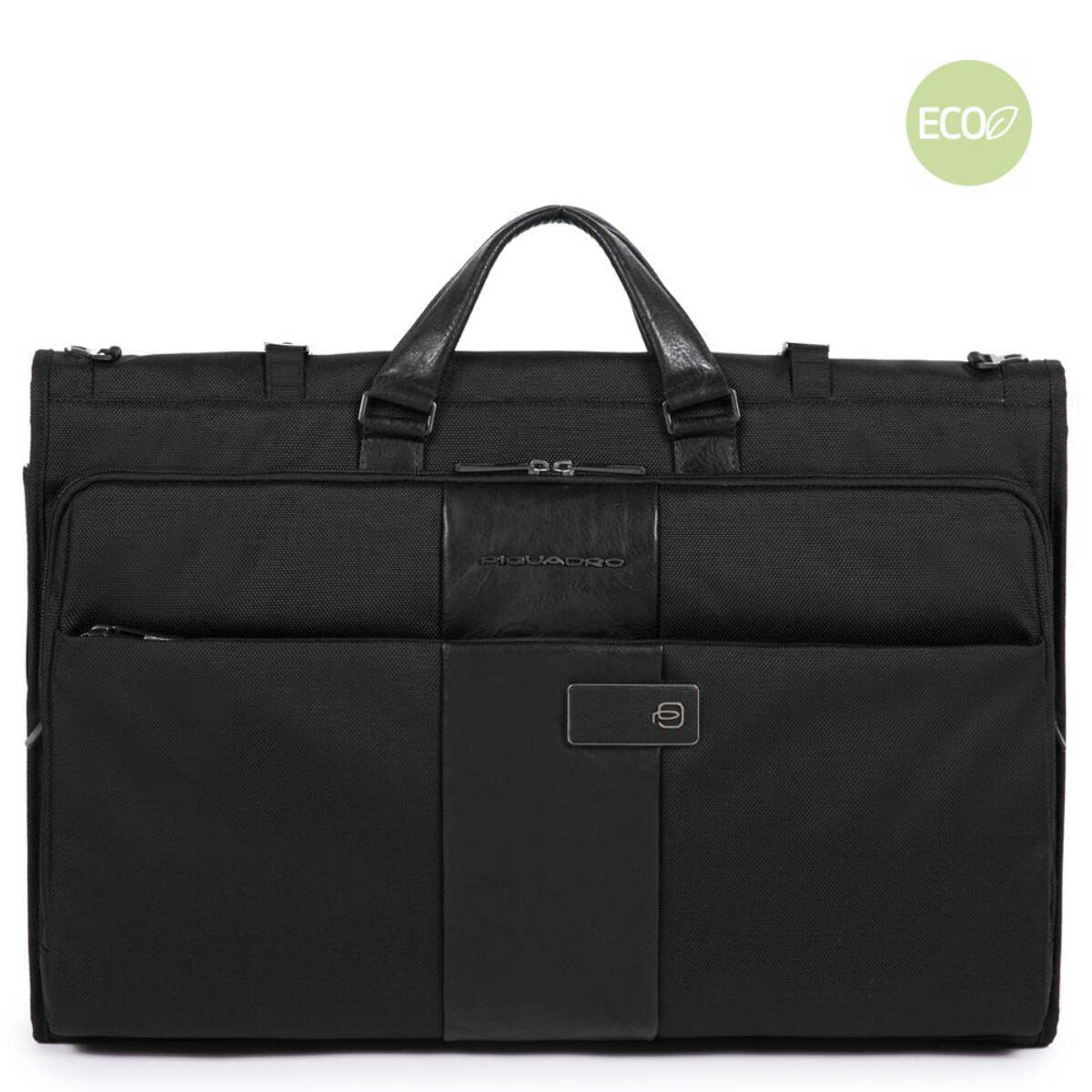 Piquadro Borsa porta abiti pieghevole in tessuto riciclato