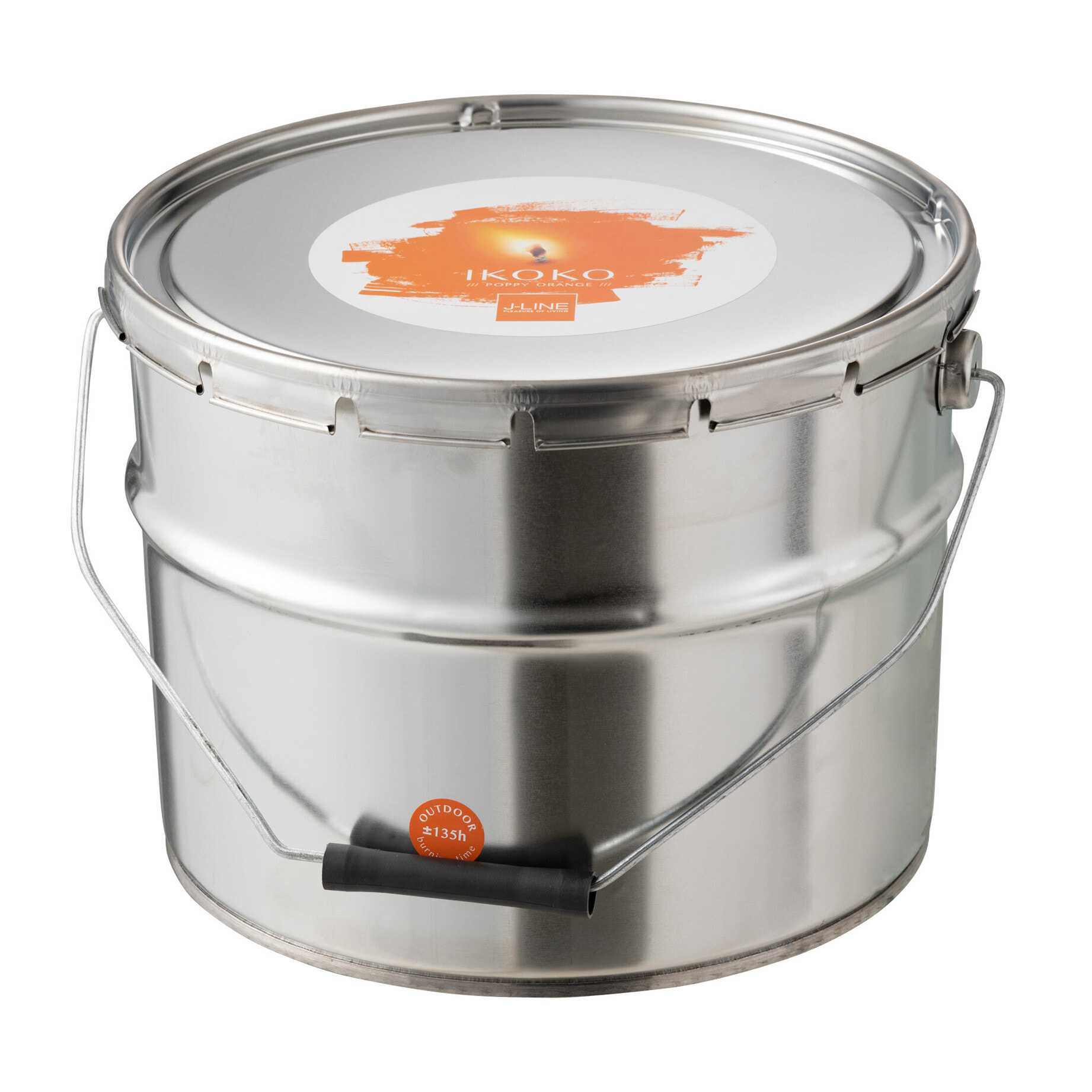 J-Line bougie exterieure Pot De Peinture - métal - blanc - large - 135H