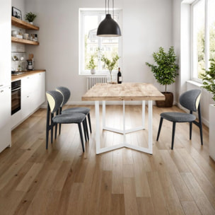 Mesa de comedor Jokul 150 Blanco - Roble