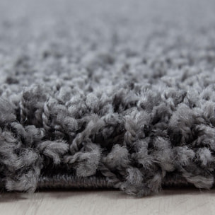 Tapis poils longs shaggy tissé motif uni ZASIVE