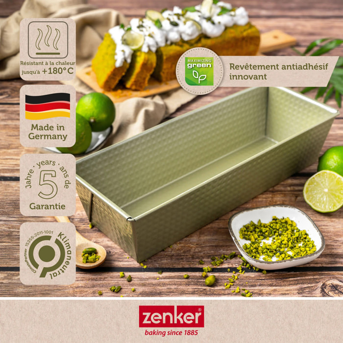 Lot de 2 moules à gâteaux 30/30 cm en acier Zenker Green Vision