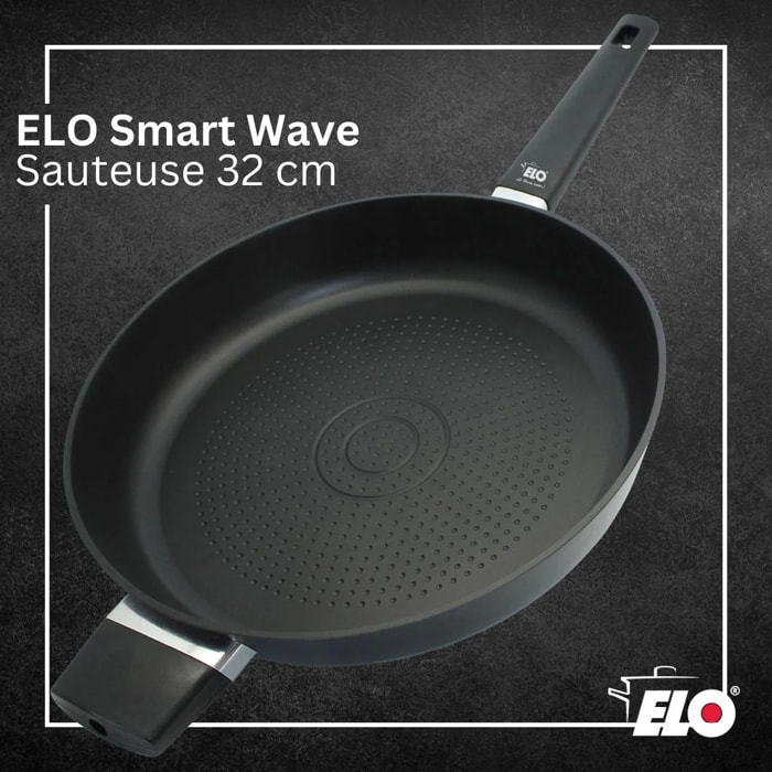 Sauteuse 32 antiadhésive sans PFAS Elo Smart Wave