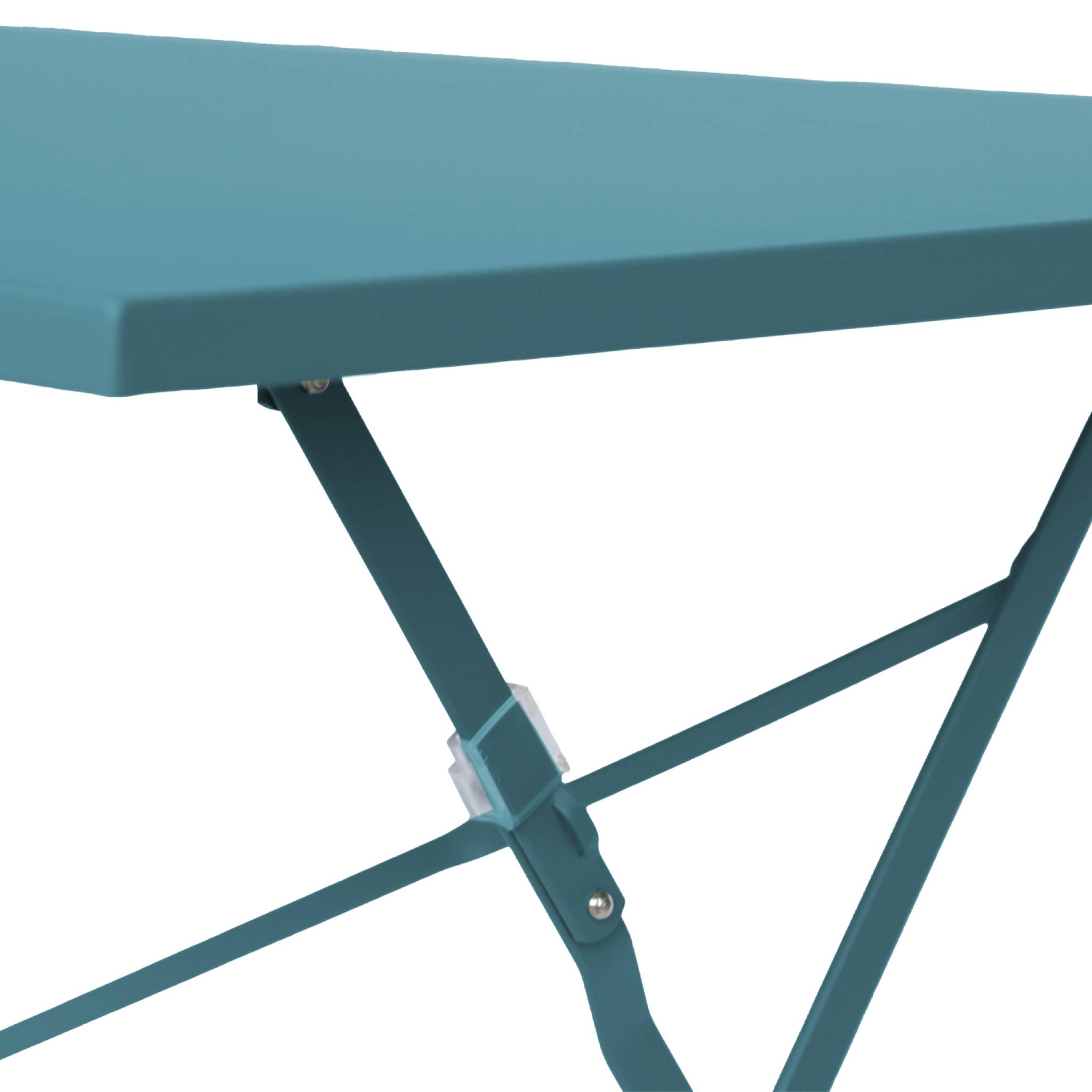 Table de jardin bistrot pliante métal + 4 assises EMILIA