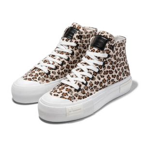 Zapatillas Altas Mujer One Way High Leopard Edition D.Franklin