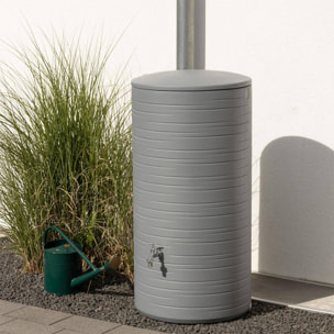 Bidón para agua de lluvia novara de 280l color gris frio