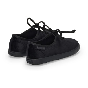 Superga - Ballerine Bambina Nero - 2442 KIDS VELVET BALLERINA LACE