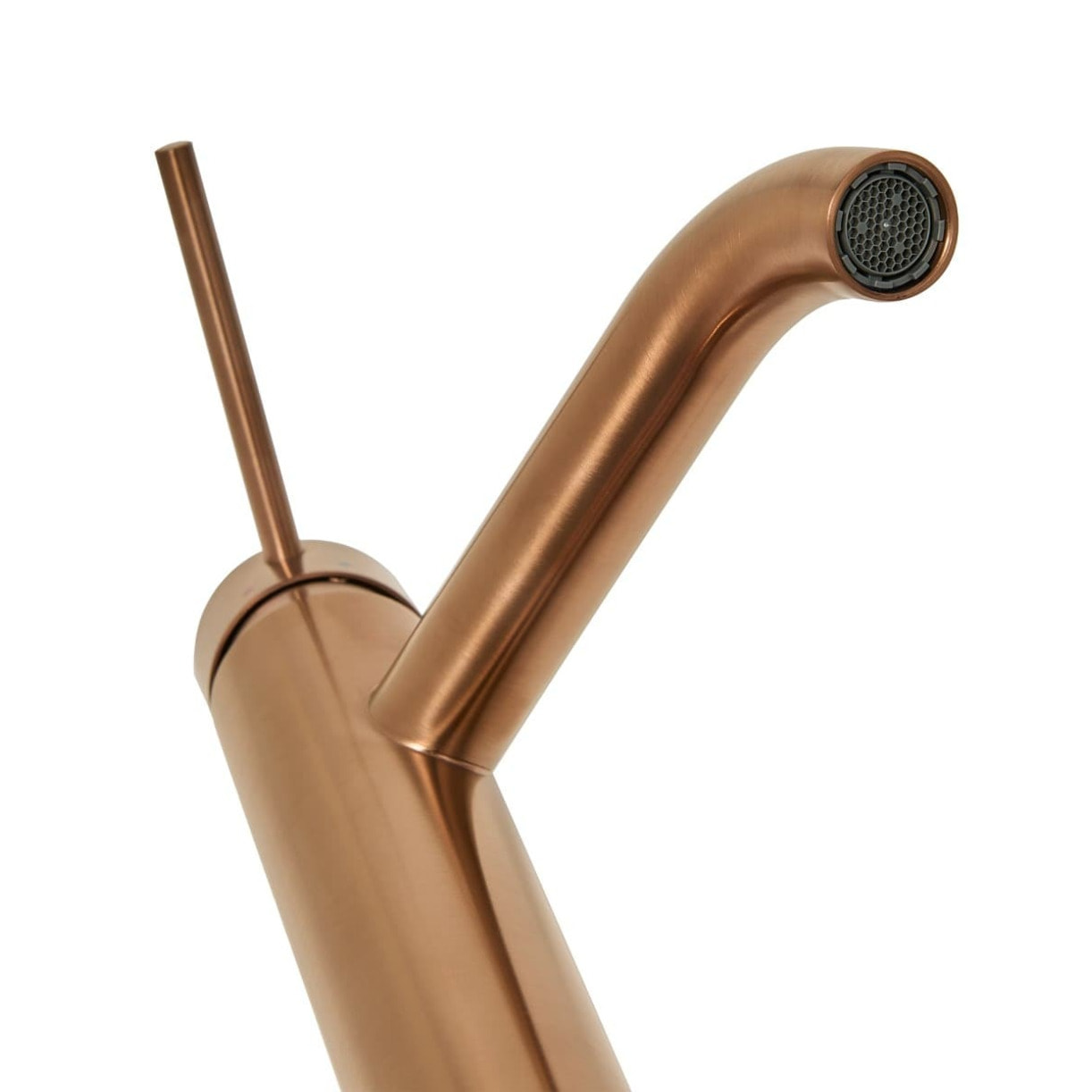 Aurum mitigeur de lavabo 16,5 cm, à levier, sans vidage, or rose brossé (SATBAUR271BRG)