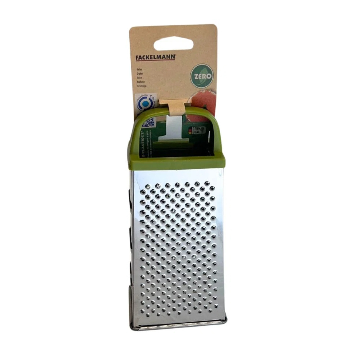 Râpe à fromages et à légumes 4 faces 23 cm Fackelmann Gamme Zéro