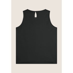 Canotta con fondo svasato e fronte Sangallo