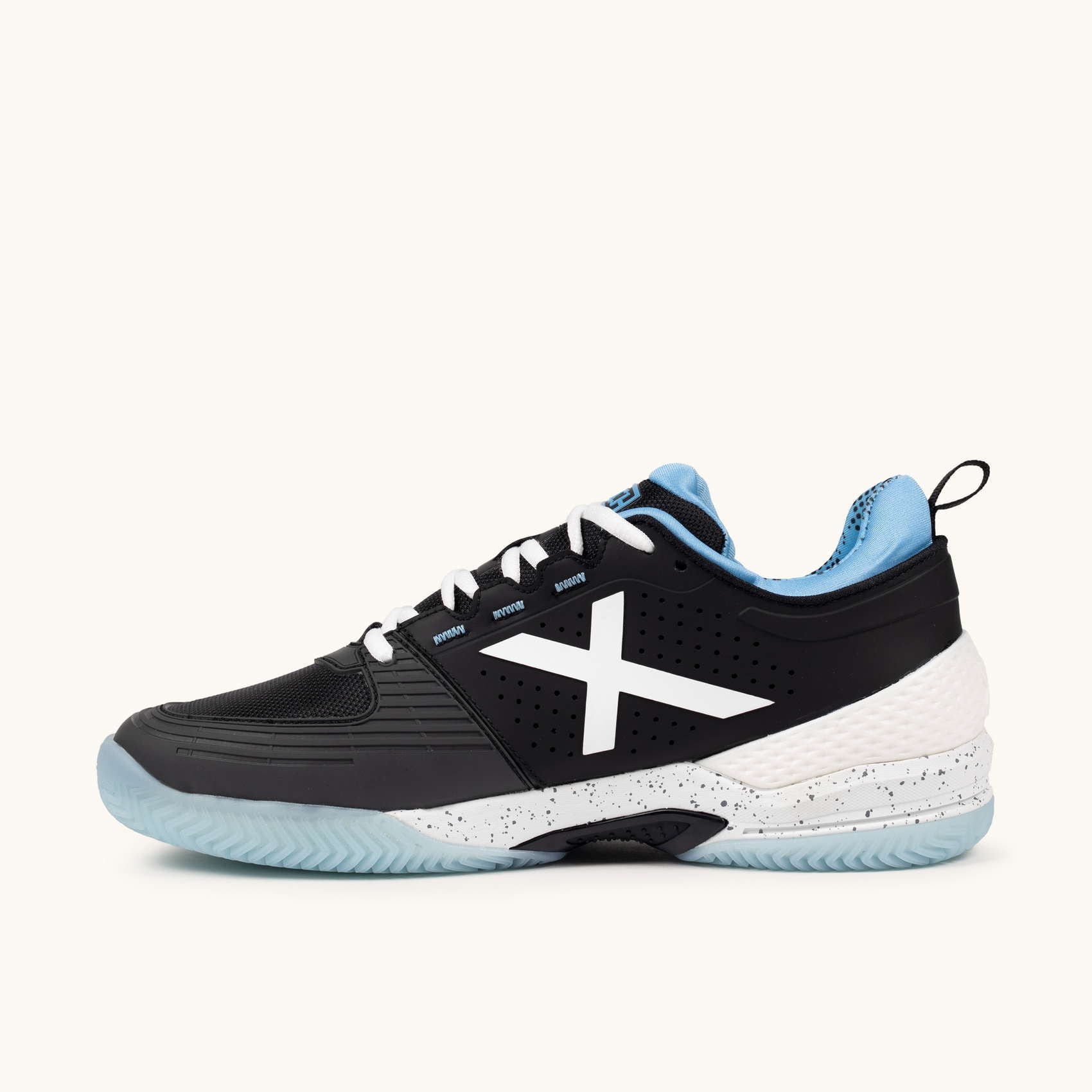 MUNICH ATOMIK 51 Zapatillas de Pádel/Tenis Negro y Azul Cielo