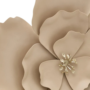 Décoration murale Flok 29x29cm beige