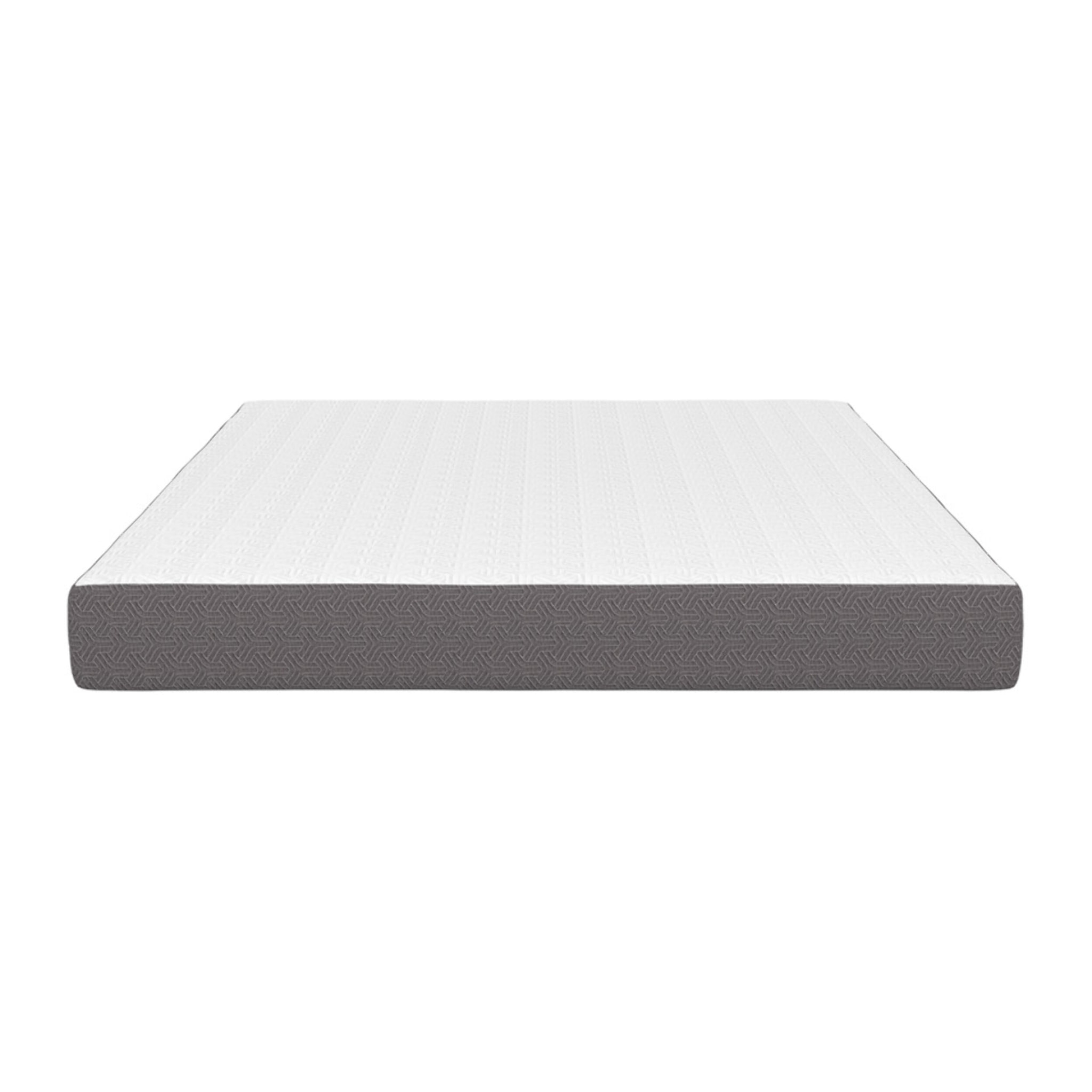 Matelas mémoire de forme 160x200x20cm blanc et gris