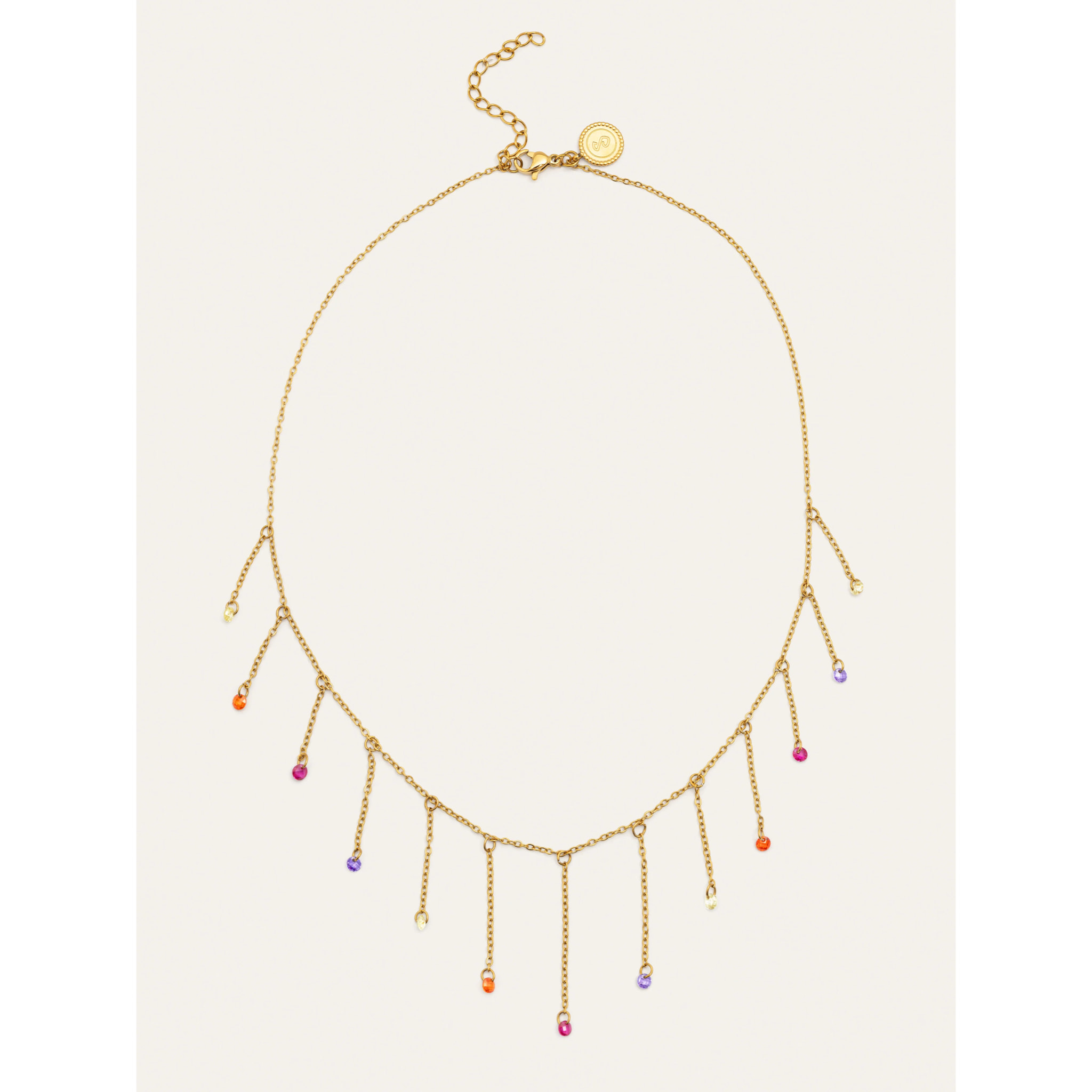 Collana Clea Colors Acciao Placcato Oro