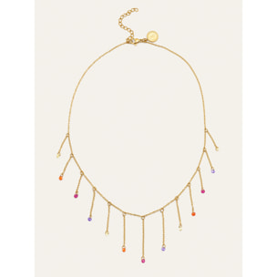 Collana Clea Colors Acciao Placcato Oro